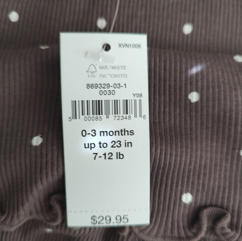 Gap Baby Girls 100% Organic Cotton Mix and Match Rib Outfit Set Sz 0-3 months - Picture 6 of 6